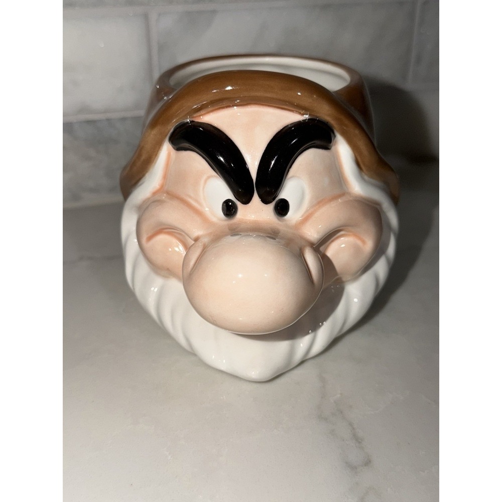 Disney Grumpy 3D Ceramic Coffee Mug 16oz Snow White and The Seven